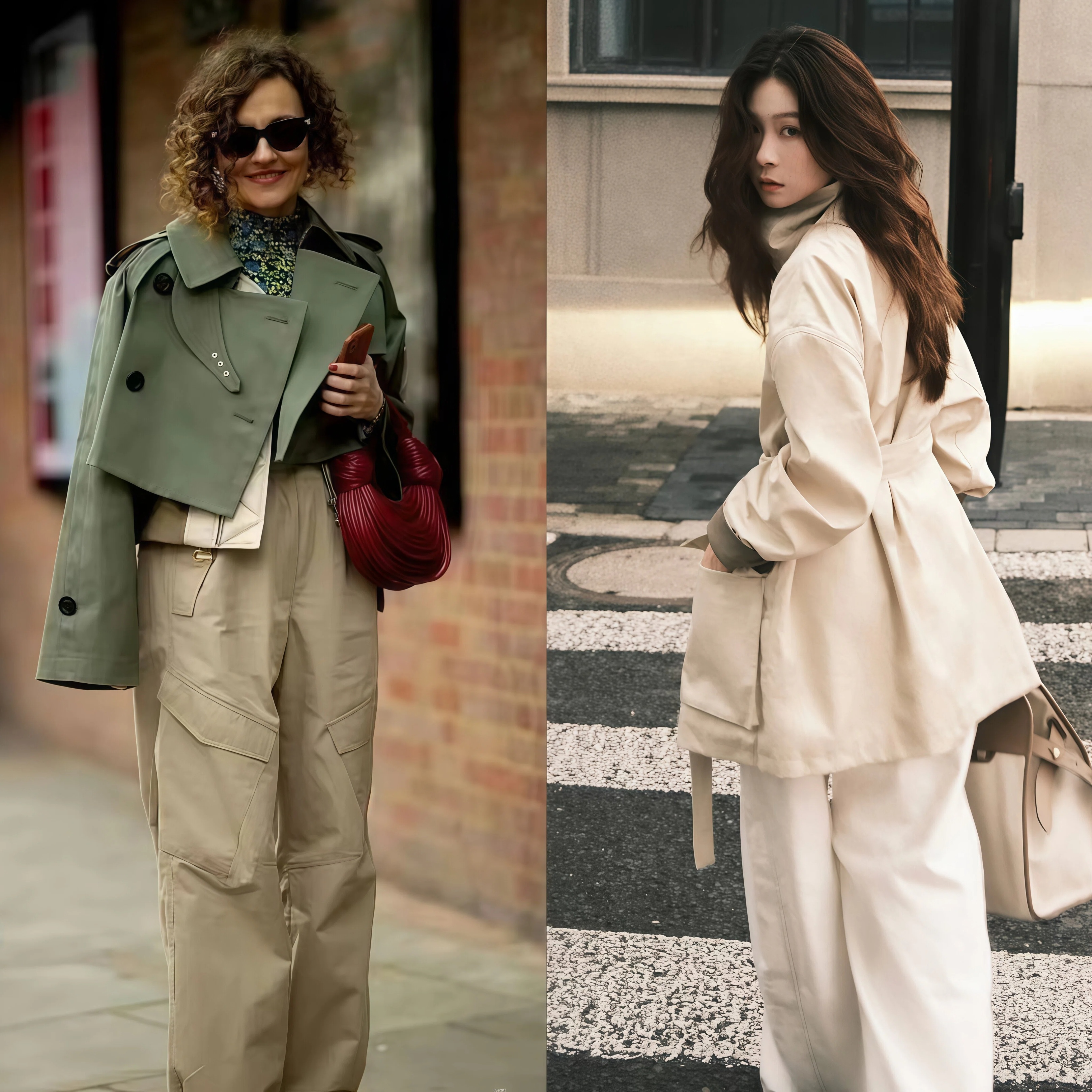 _春季风衣穿搭_春季流行风衣