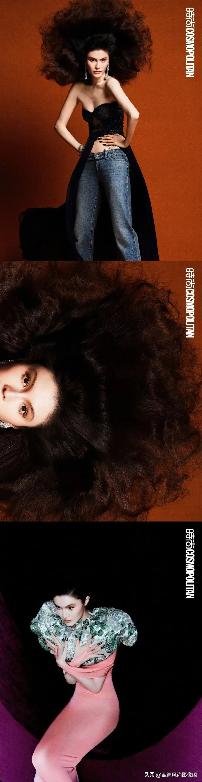 何穗 COSMO 开季封：黄金时代超模风范，是刻进骨血的镜头统治力_何穗 COSMO 开季封：黄金时代超模风范，是刻进骨血的镜头统治力_