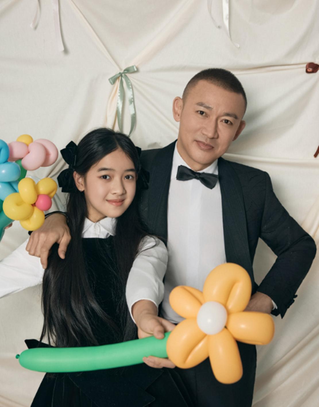 秦子越为长女庆生,12岁天天神似爸爸聂远,高颜值已入行演艺圈__秦子越为长女庆生,12岁天天神似爸爸聂远,高颜值已入行演艺圈