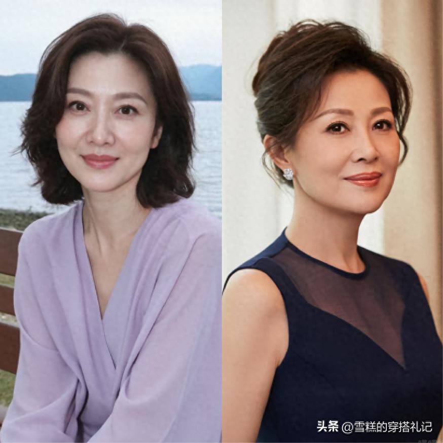 为什么劝中年女人：长发要盘起、短发要微卷？看完对比图你就懂了