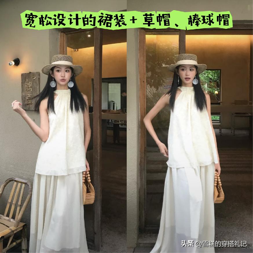 _帽子素颜好看显戴夏天脸小吗_帽子显脸大