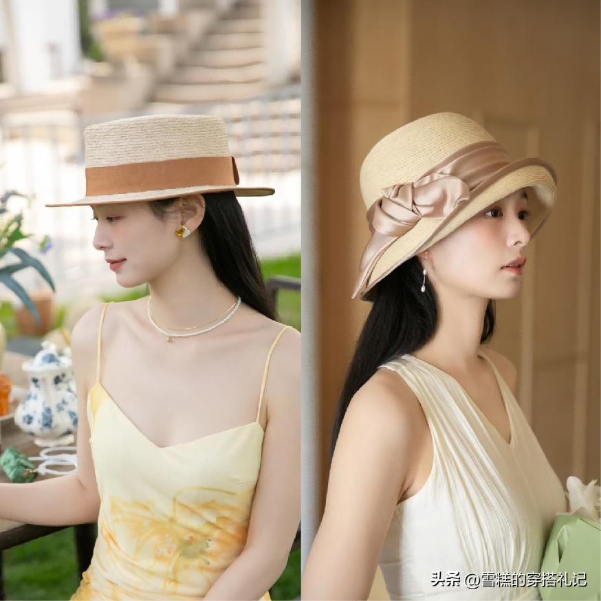 帽子素颜好看显戴夏天脸小吗__帽子显脸大